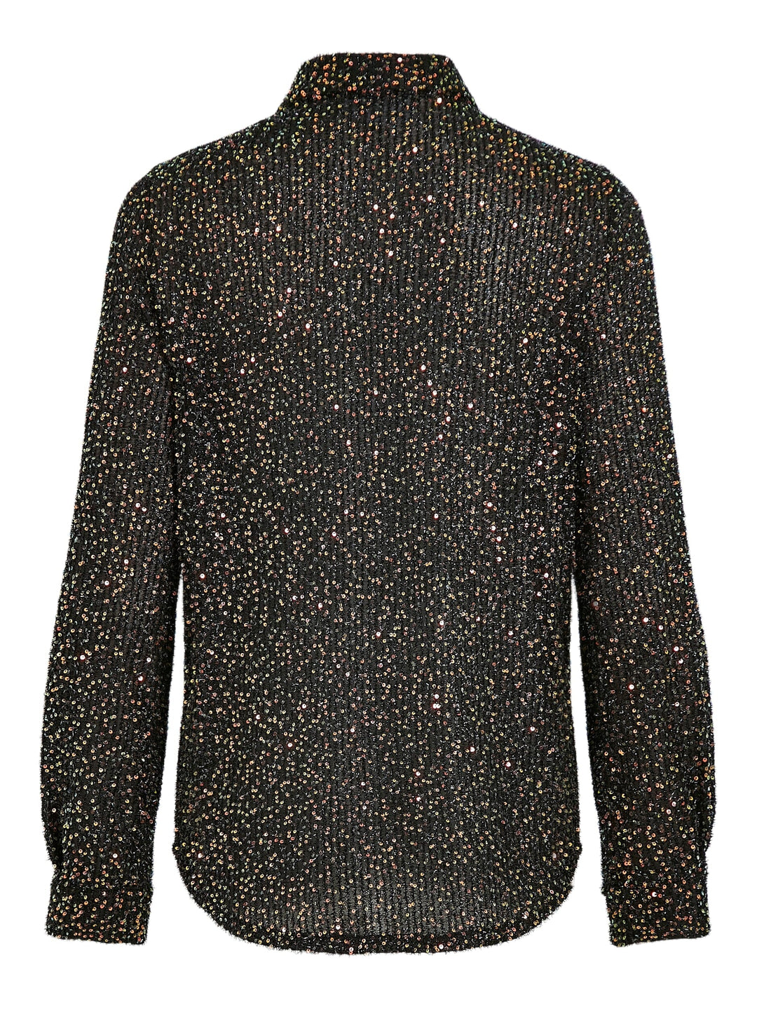 Vila - Viscara L/S Sequins Shirt - Black/Sequins Skjorter 