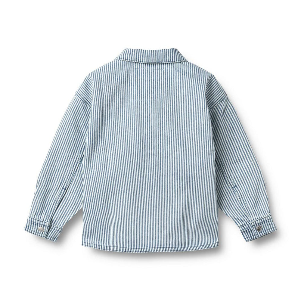 Wheat Collab - Shirt L/s Pappo - 9452 Ink Stripe