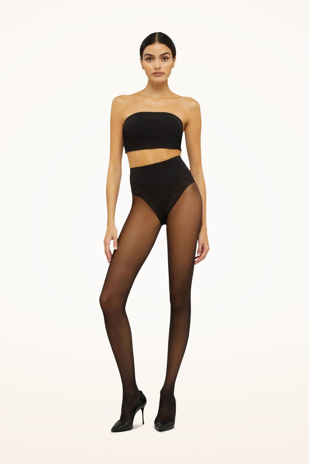 Wolford - Tummy 20 control top Tights - Black Strømpebukser 