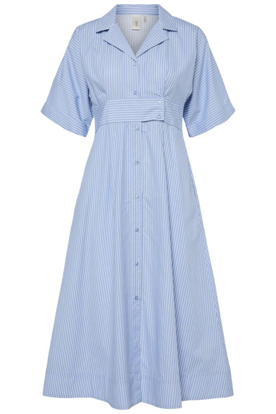 Y.A.S - Yasastor 2/4 Midi Dress - 4726969 Clear Sky Stripes Kjoler 