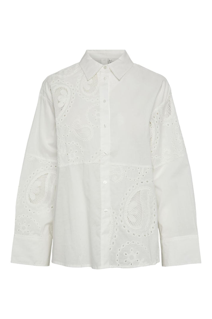 Y.A.S - Yasjayde Ls Shirt - 4665177 Star White