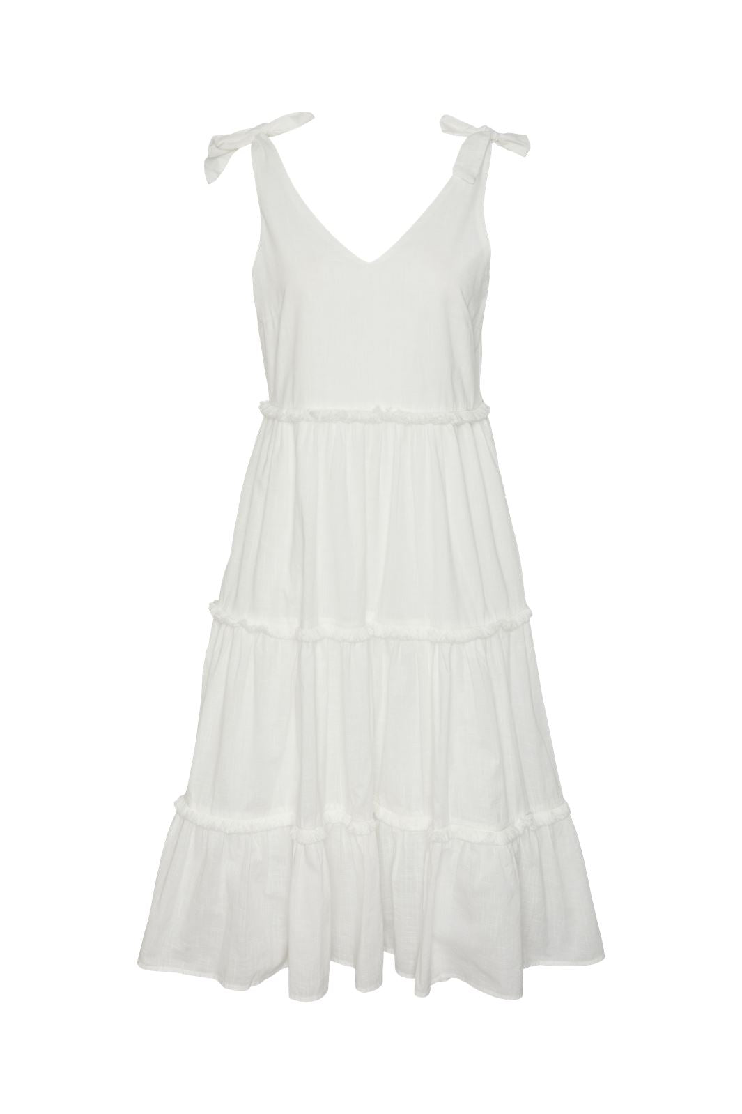 Y.A.S - Yassila Sl Midi Dress - 4461674 Star White