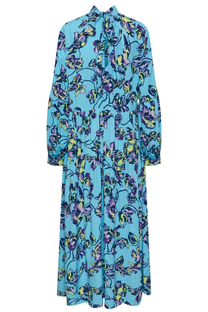 Y.A.S - Yastopaz Ls Long Dress S. - Blue Topaz Topaz print Kjoler 