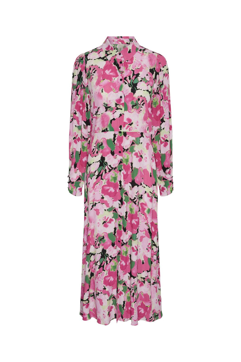 Y.A.S - Yasviolo Ls Long Shirt Dress - 4489919 Carmine Rose Violo Print