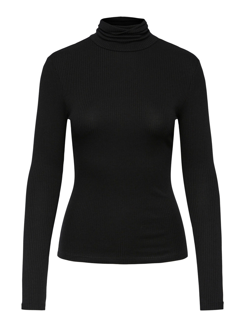 Pieces, Pckitte Ls Rollneck Top, Black